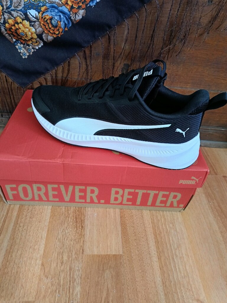 Puma Flyer Lite 4 313499-01 Siyah-Beyaz Erkek Günlük Sneaker 43 — görsel 3/4
