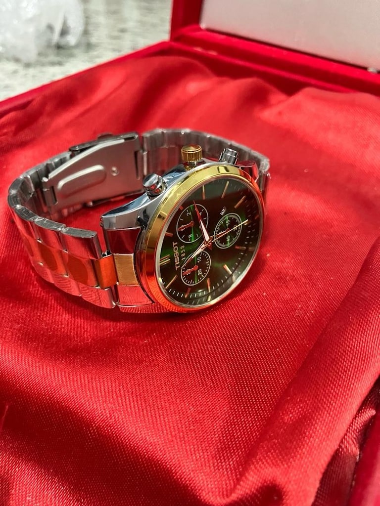 Tissot 1853 Yeşil Metal Bilezikli erkek kol saati… - 5