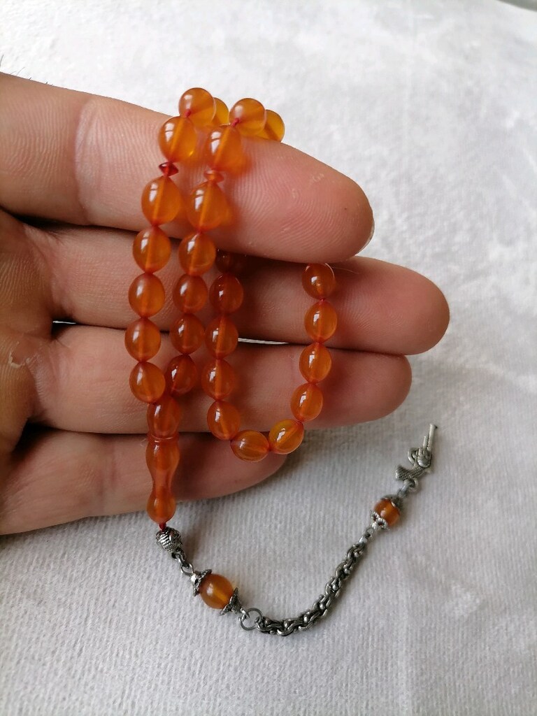 Sıkma Kehribar Tesbih - 3