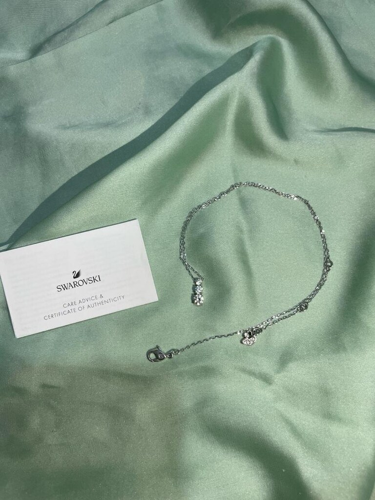 Swarovski Stilla Attract Beyaz Kristal Kolye - 9