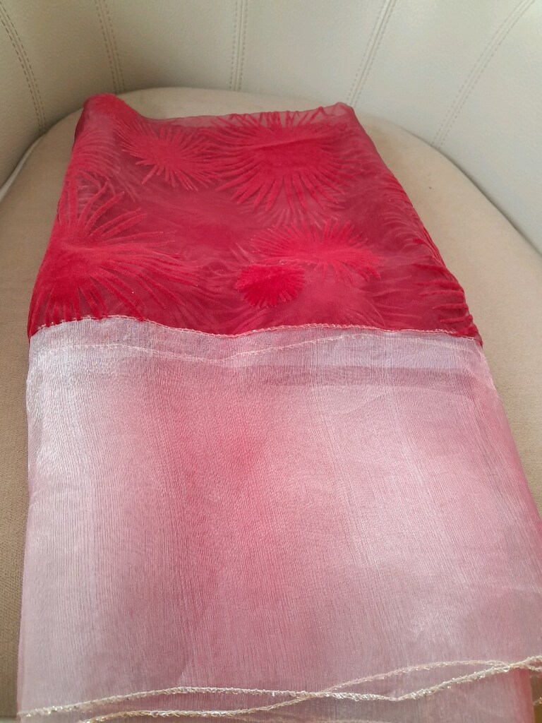 sehpa örtüsü kadife ve şifon - 3