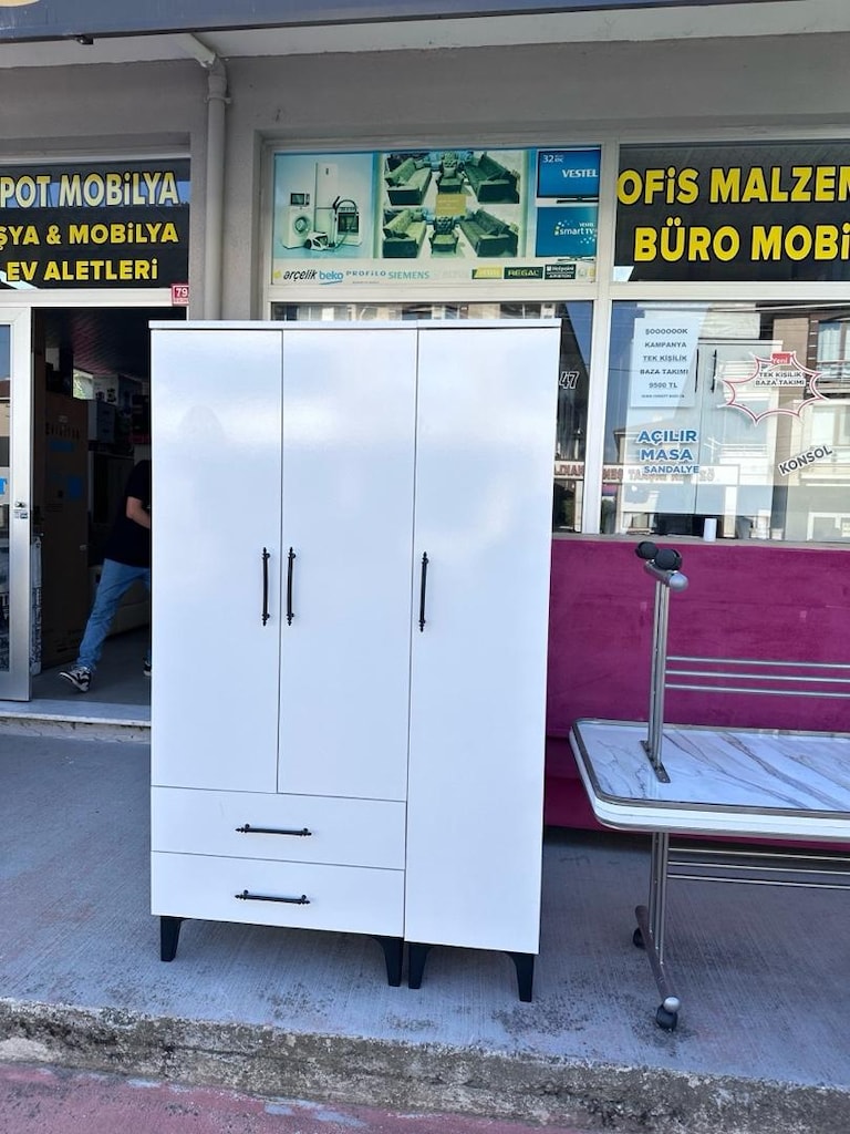 üç kapaklı genç odası gardrop. 105 × 175 cm - 3