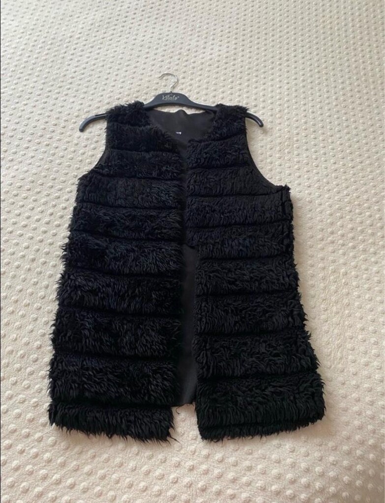 Peluş Kürk Yelek - 5