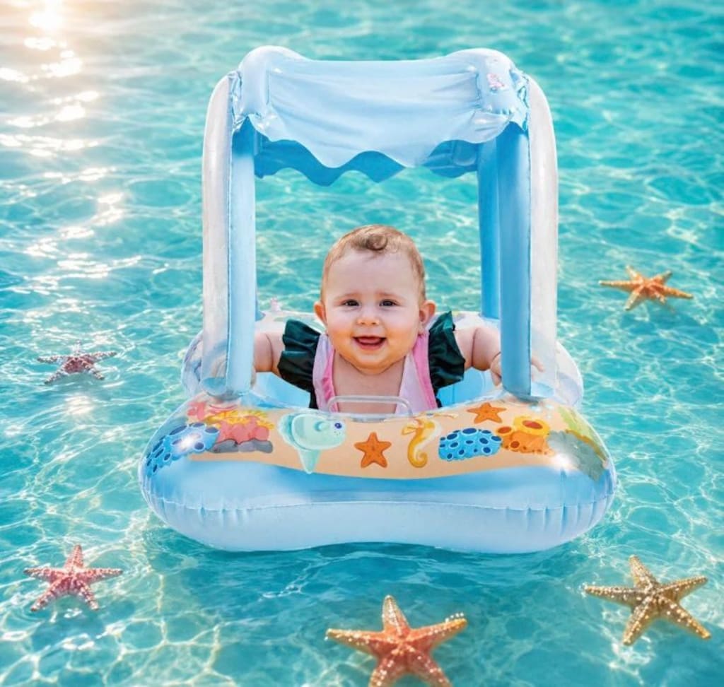 Bestaway çocuk havuzu/Gölgelikli Bebek deniz simiti/Quechua Çadır - 5