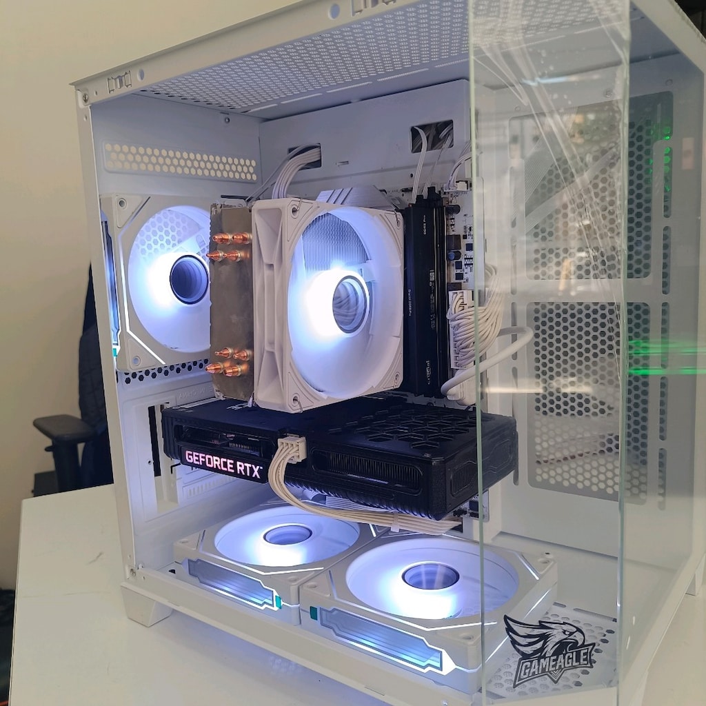 İNTEL İ5 12400F 16 GB GEFORCE RTX 3050 BEYAZ AKVARYUM GMNG BİLGİSAYAR - 7