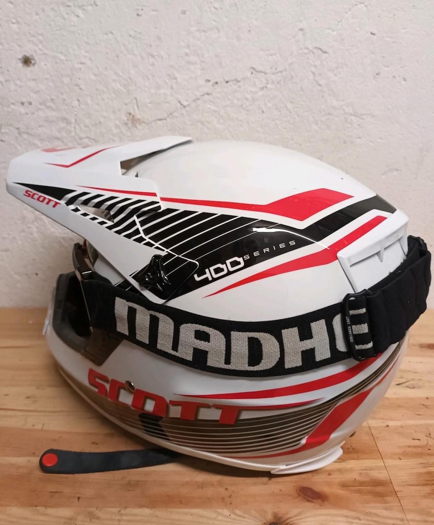 Scott Cross/Enduro Motosiklet Kaskı + Madhead Gözlük Set - L Beden - 6