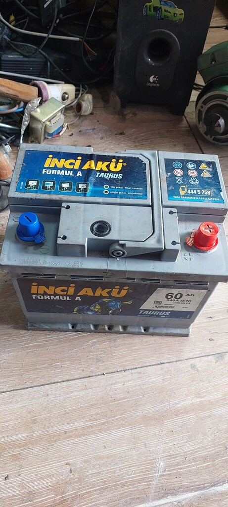 İNCİ AKÜ 60 AMP SAĞLAM ŞARZI YOK SADECE - 4