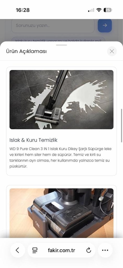 2 DEFA KULLANILDI GARANTİLİ FAKİR DİJİTAL ISLAK-KURU SÜPÜRGE - 13