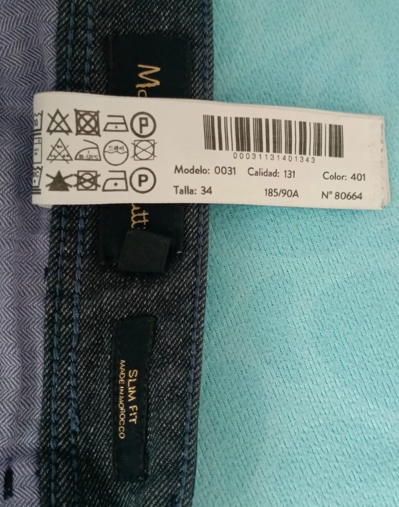 Massimo Dutti Slim Fit Koyu İndigo Kot (44 Beden) — görsel 5/5
