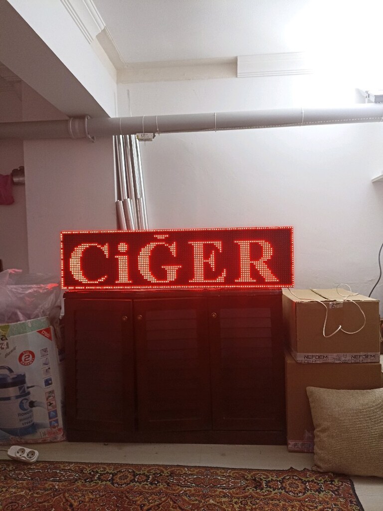 32x128cm led tabela kayan yazı tek yönlü - 2