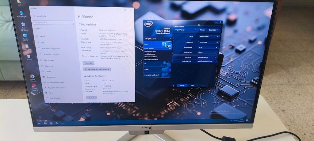 ALL İN ONE..KASASİZ PC_ İ5 _8GB RAM_2GB EK_SSD_24 İNC FULL HD( TAKASLİ - 2