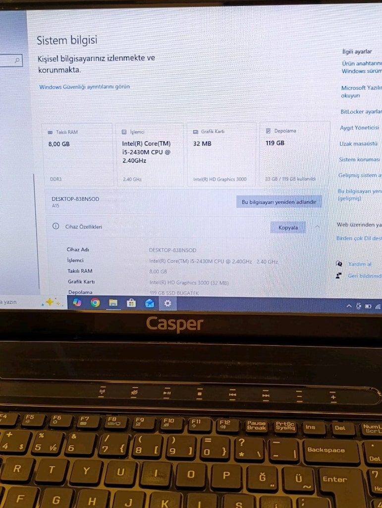 Casper çok temiz laptop - 4