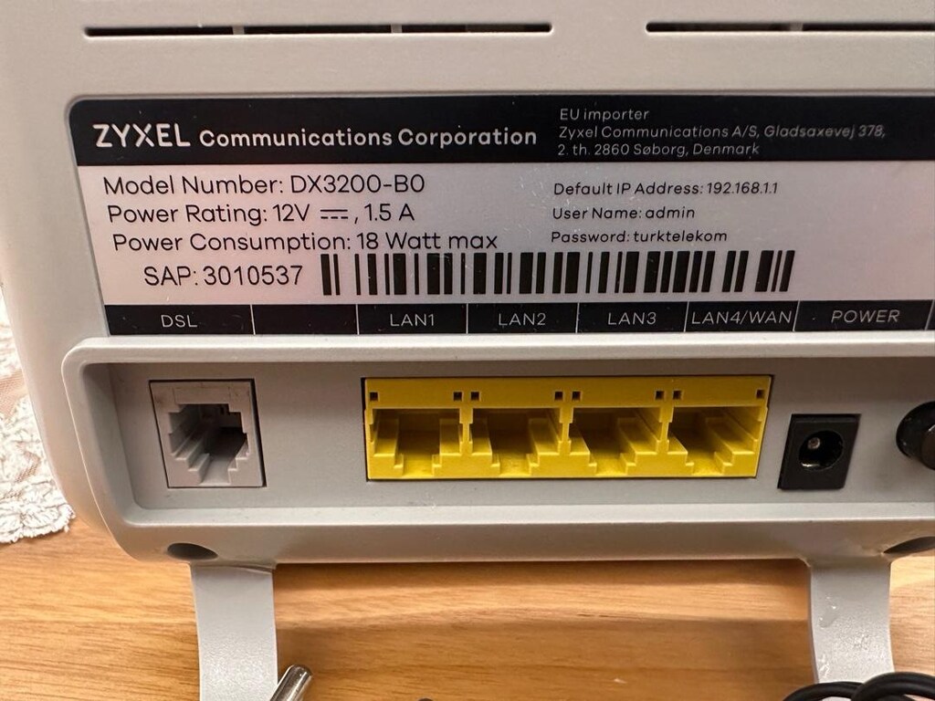 wifi 6 Zyxel vdsl2 modem - 6