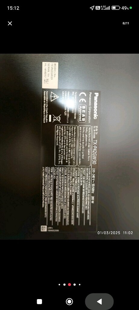 Panasonic Plazma Tv - 8