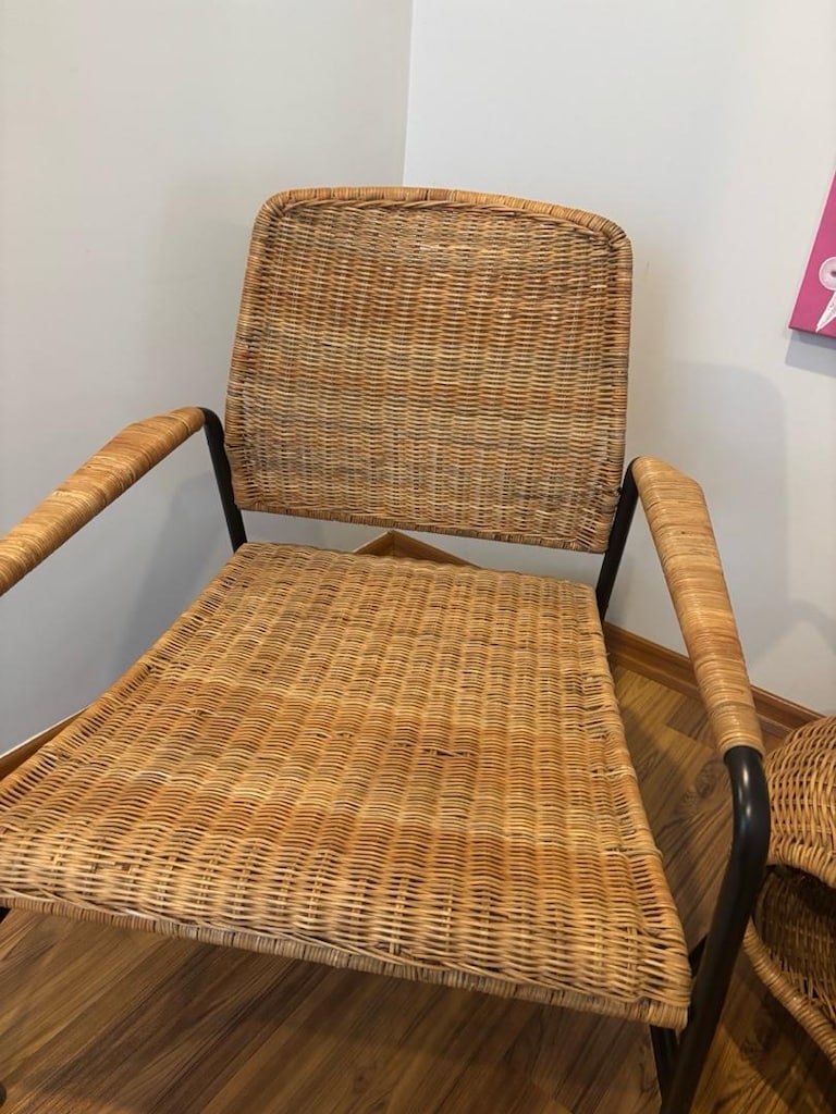 IKEA ULRIKSBERG Rattan Koltuk + GAMLEHULT Rattan Sehpa / Ayrı da Satıl - 4