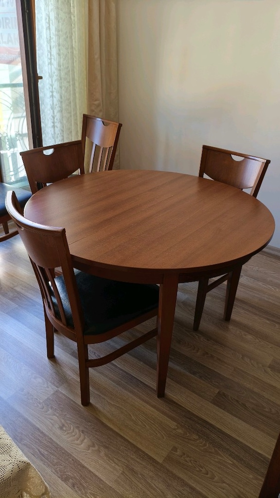 Ahşap yemek masası 6 sandalye ve konsol - 2
