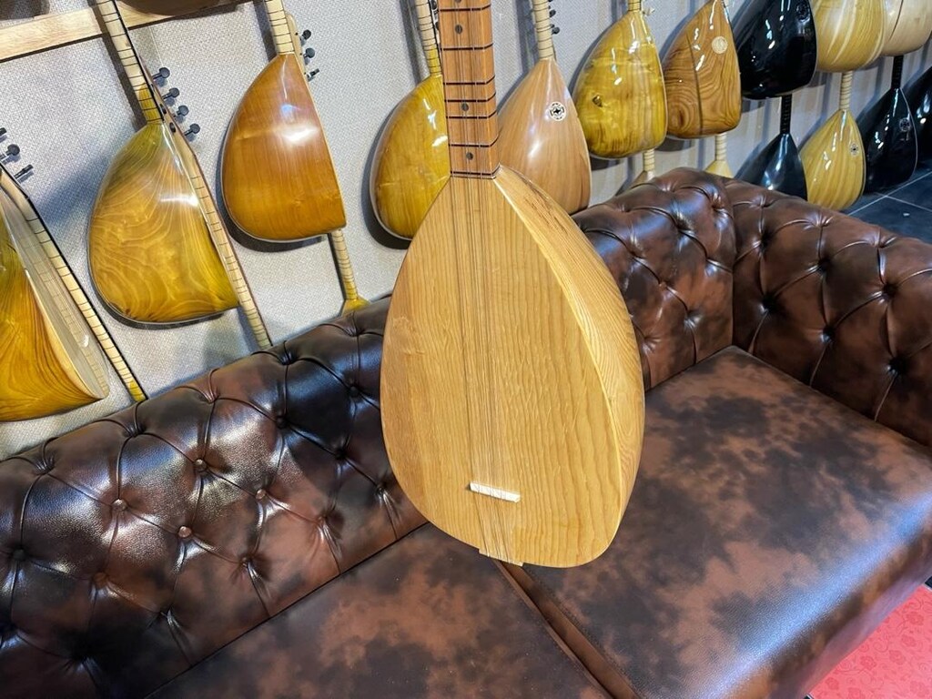 TAM PROFESYONEL 39 TEKNE OYMA KESTANE KISA SAP BAĞLAMA SIFIR SAZ - 5