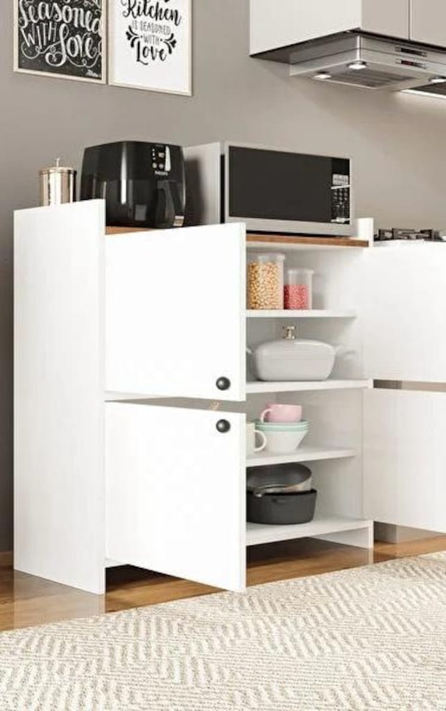 Koçtaş Kahve Köşesi Dolabı – Ahşap Kulplu - 5