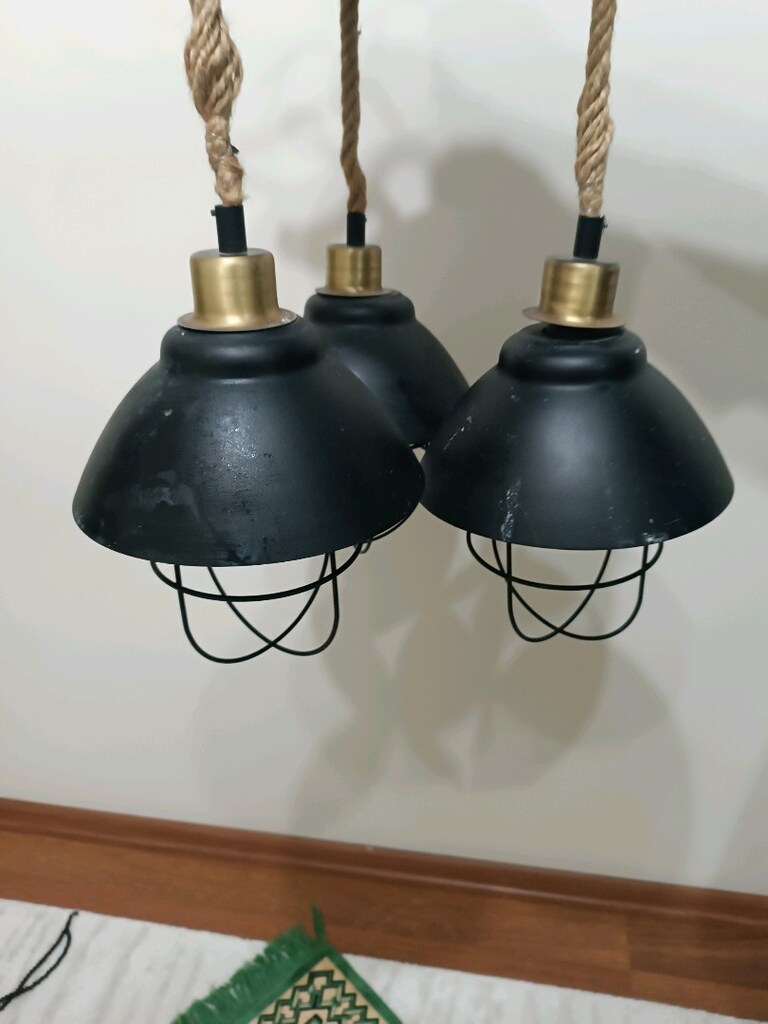 ÜÇLÜ LAMBA AVİZE ABAJUR - 2