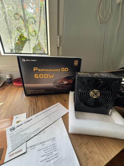 High Power Supply 600 Watt 80+Gold