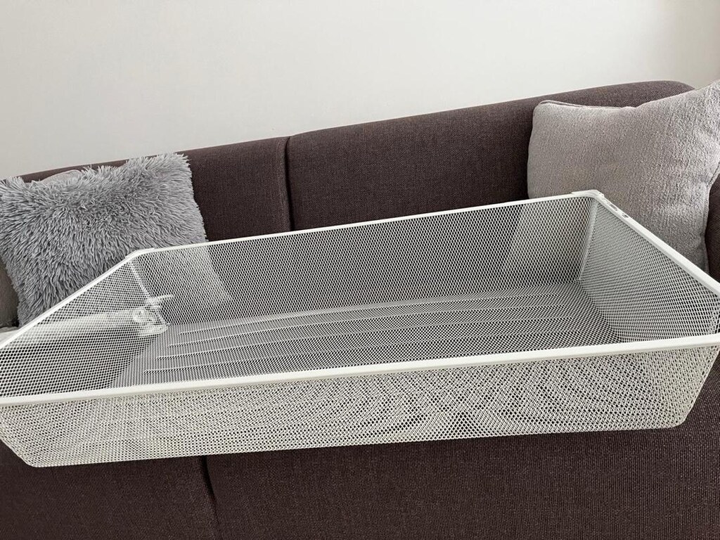 KOMPLEMENT ikea raylı tel sepet, beyaz, 100x58 cm - 2