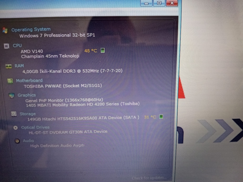 TOSHİBA LAPTOP - 6