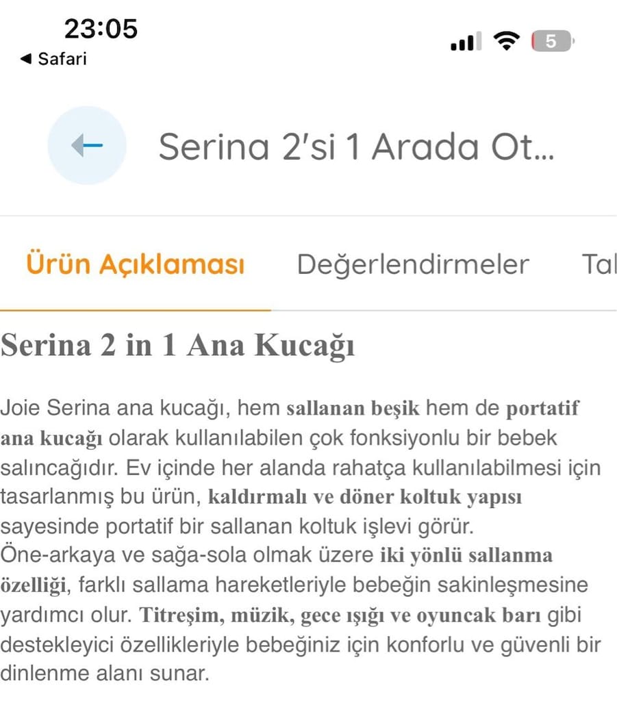 ELEKTRİKLİ ANA KUCAĞI - 7