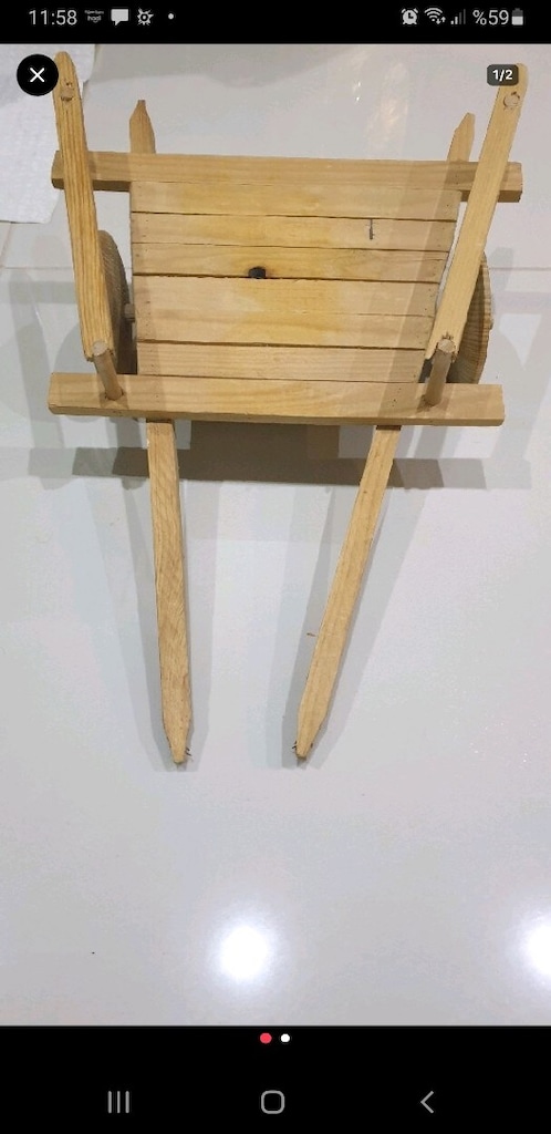 El yapımı at arabası 50cm ölcüsü