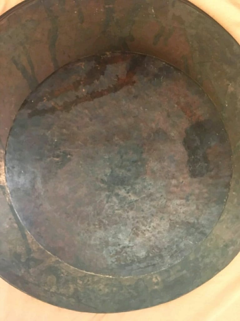 Antika bakır sini , tepsi , bakraçlar - 9