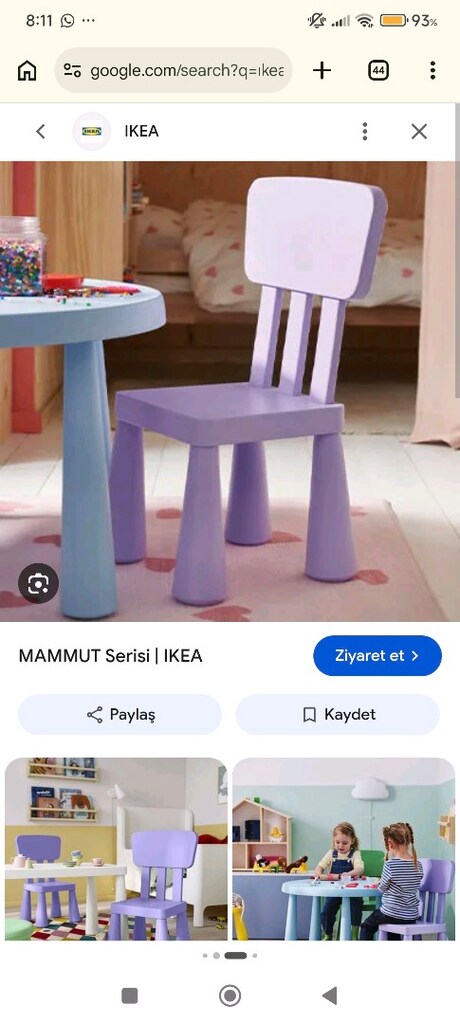 İKEA ÇOCUK MASA VE SANDALYESİ ORJİNAL - 2