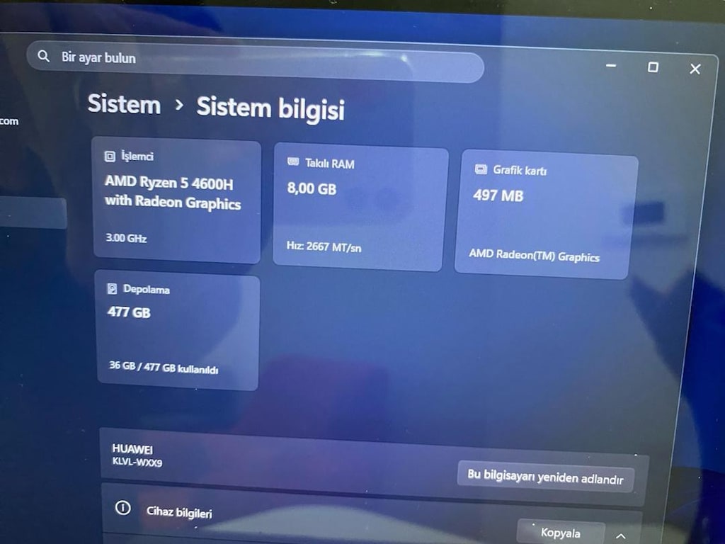 HUAWEI MATEBOOK 14 TERTEMİZ LAPTOP - 3