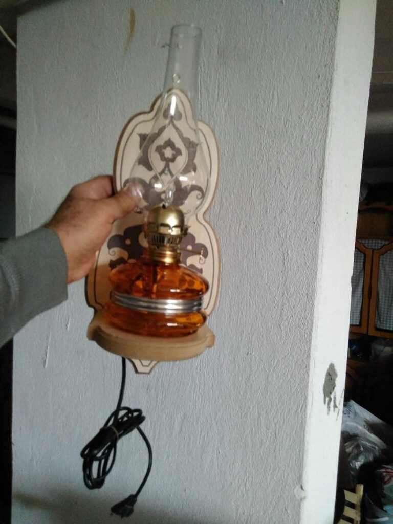 Tescilli Dimmerlı Nostaljik Elektrikli Gaz Lambası - 9