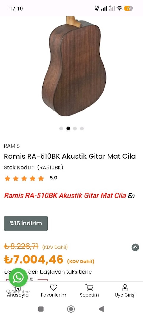 ramis ra 510c gitar akustik gitar - 2