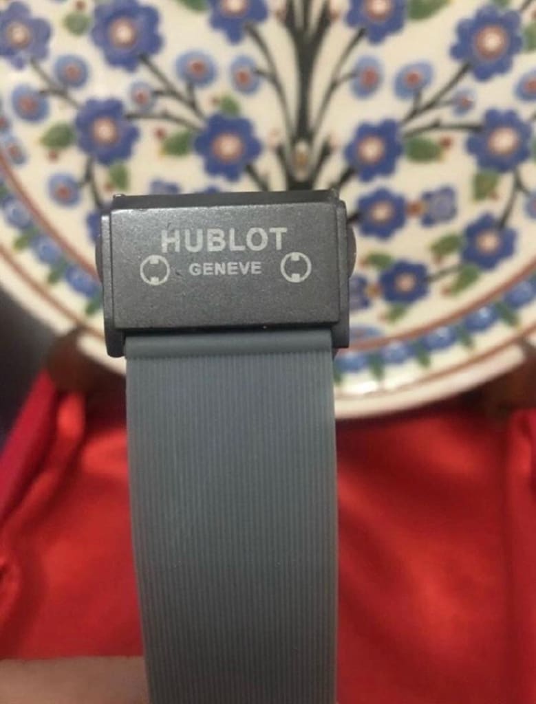 Hublot Geneve otomatik Siyah Gri Skeletonlu erkek kol Saati.. - 8