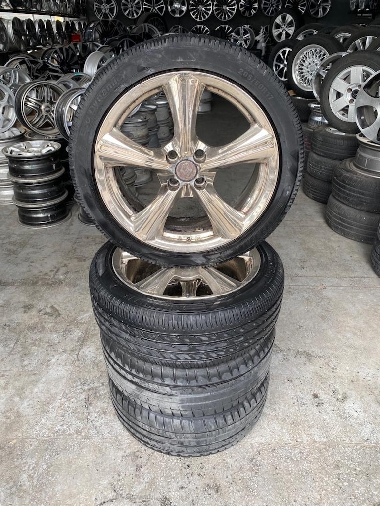 4x100 Krom Jant Lastik (RENO FİAT OPEL TOYATA HONDA HUNDAI) - 6