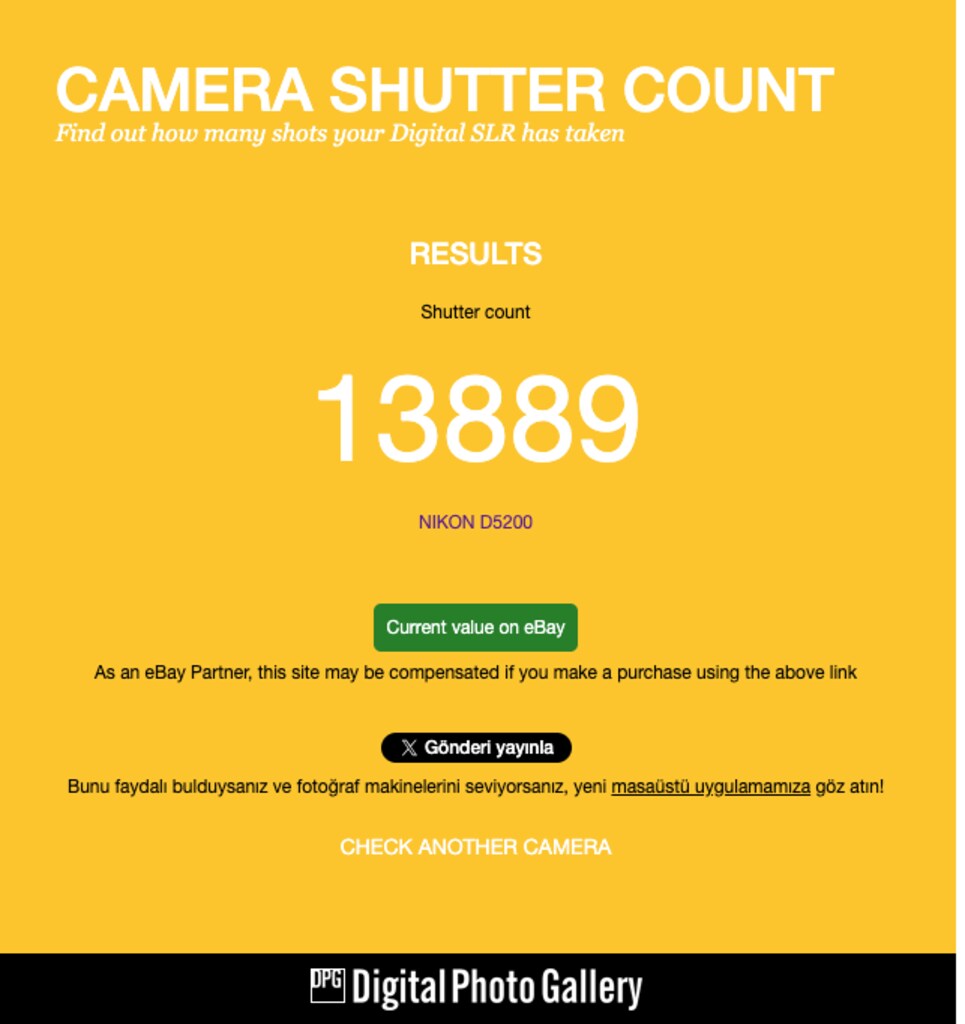 NIKON D5200 + 3 NIKKOR LENS – SADECE 13.000 SHUTTER! - 18