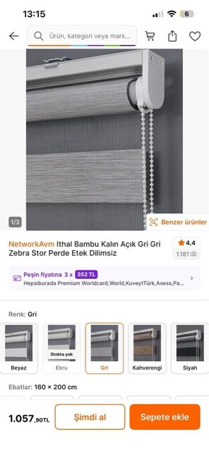 zebra perde