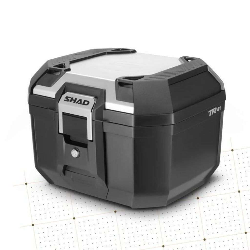 SHAD TERRA TR41 GRİ ALÜMİNYUM MOTOSİKLET ARKA ÇANTA - Topcase - 8