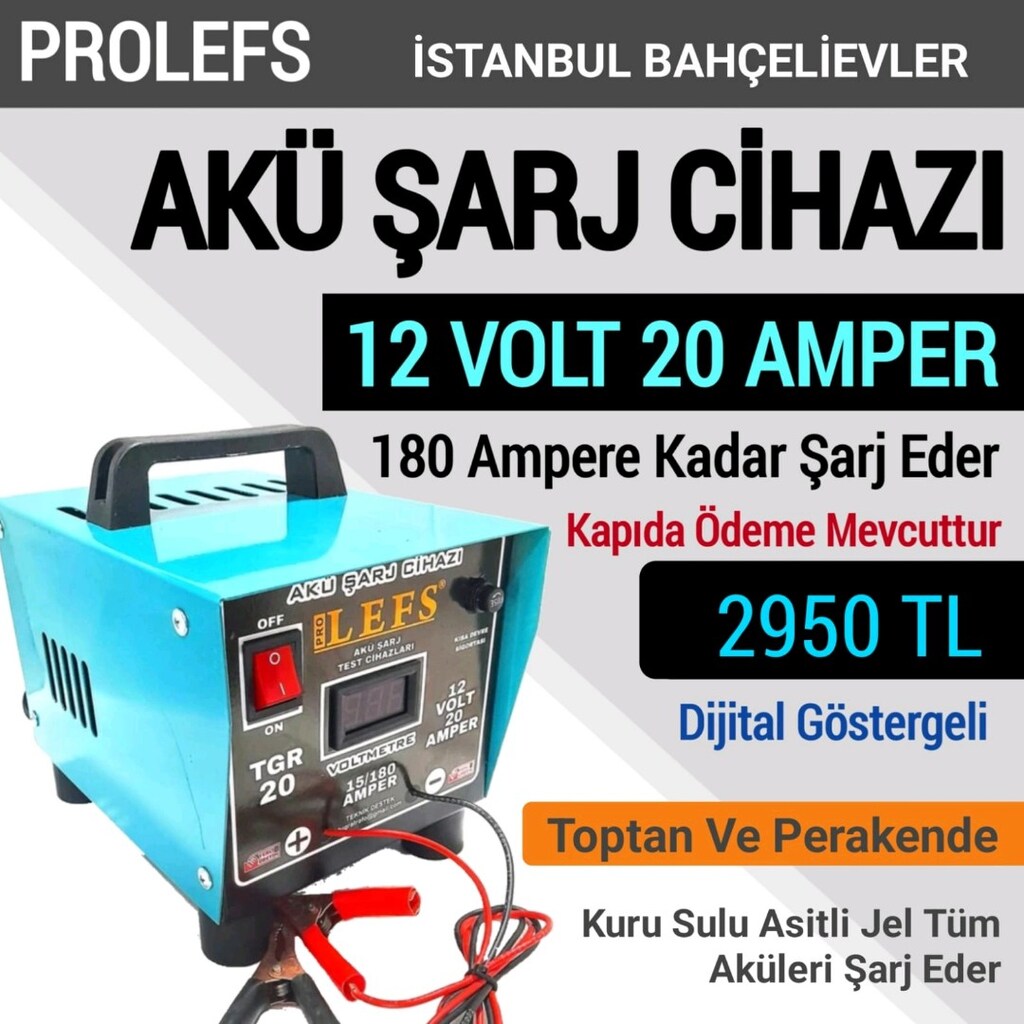 AKÜ ŞARJ CİHAZI DİJİTAL GÖSTERGELİ