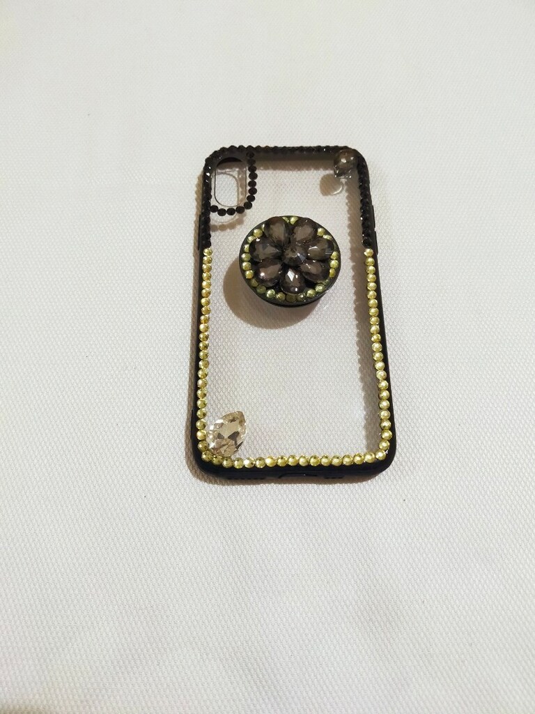 iPhone X-Xs Taşlı Model Telefon Kılıfı.