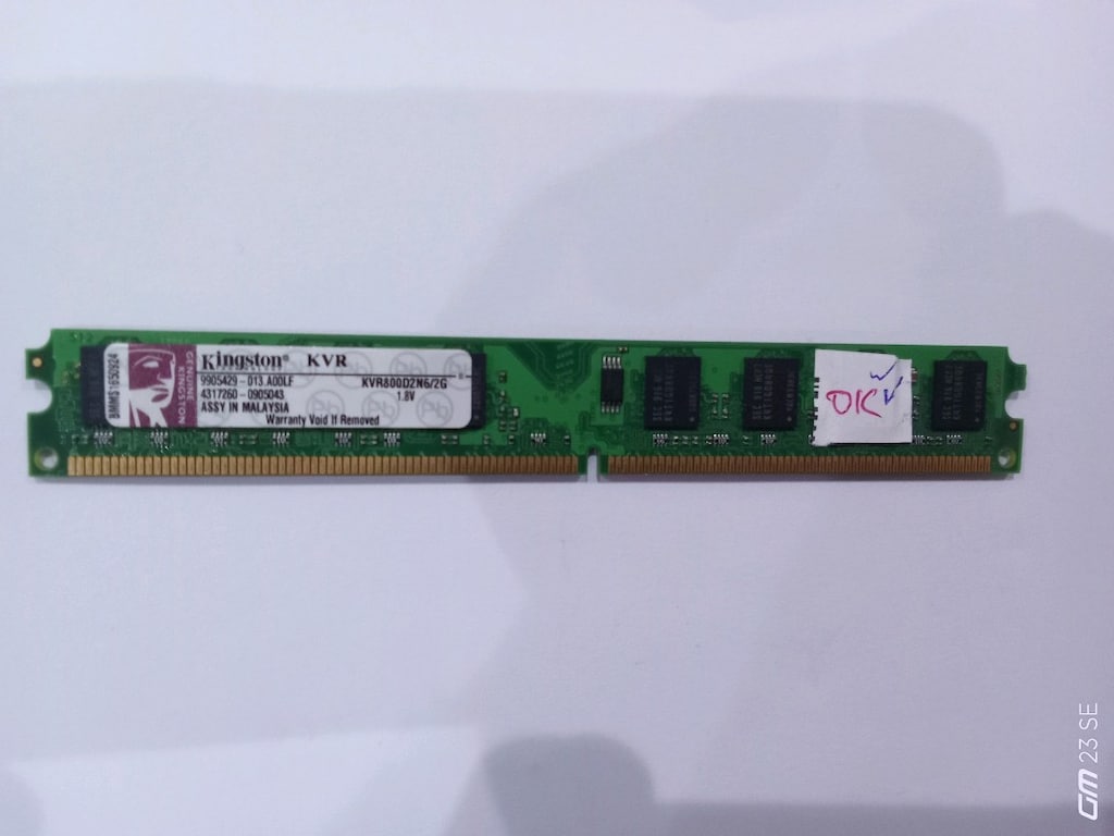 2 GB DDR2 800 MHz Kingston Masaüstü RAM KVR800D2N6/2 - letgo'dan ...
