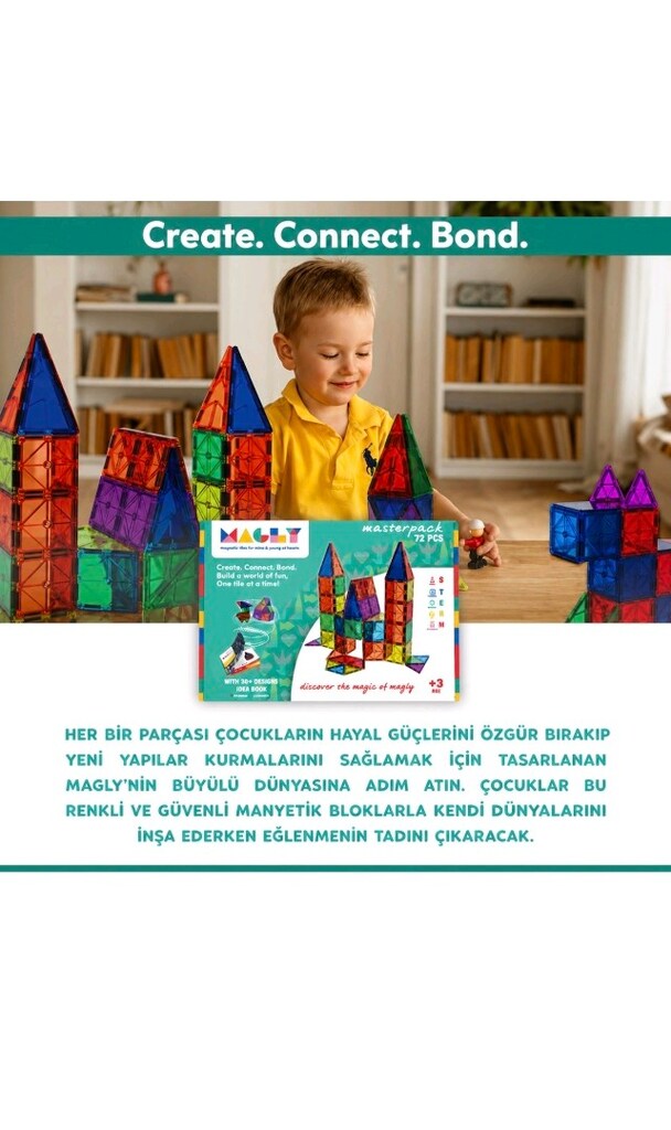 MAGLY MANYETİK BLOK 72 PARÇA - 2