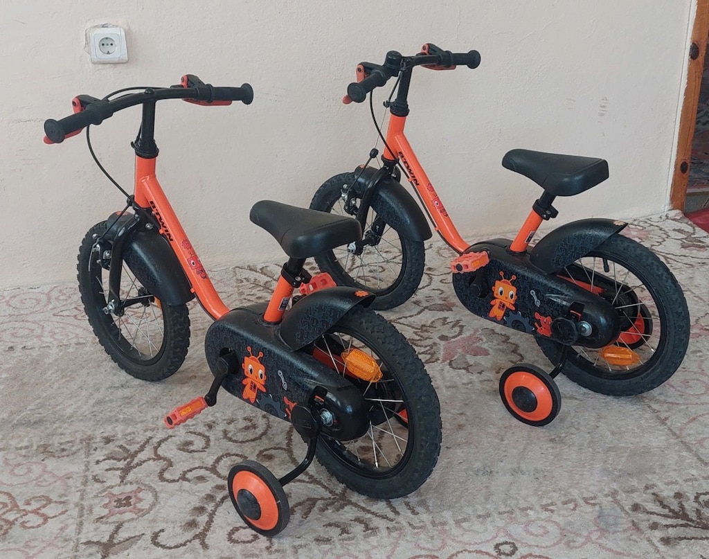 2 ADET 14 JANT DECATHLON BTWIN ÇOCUK BISIKLETI - 4
