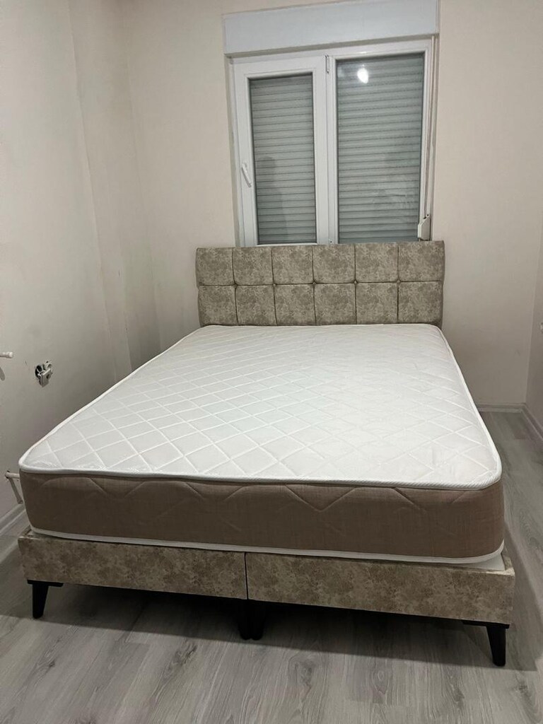 Çift kişilik sandıksız baza başlık ortopedik yatak - 4