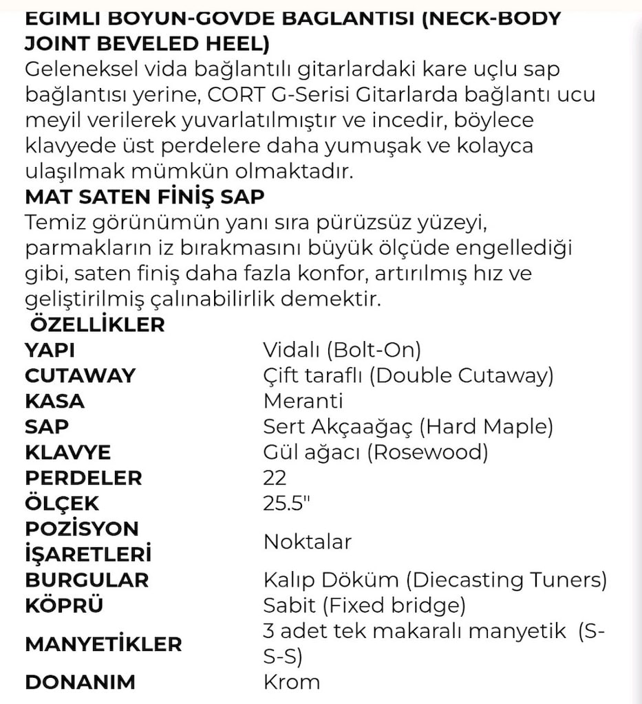 Cort Elektro gitar - 7