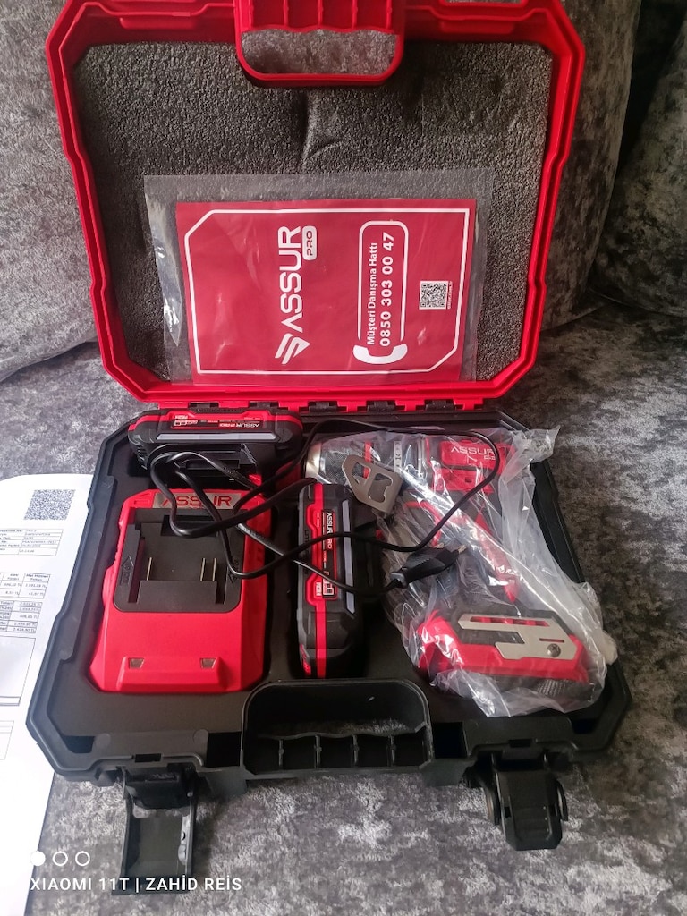 ASSUR PRO 125 13MM ÇELİK MANDREN ÇİFT BATARYALI KALİTELİ MATKAP - 10
