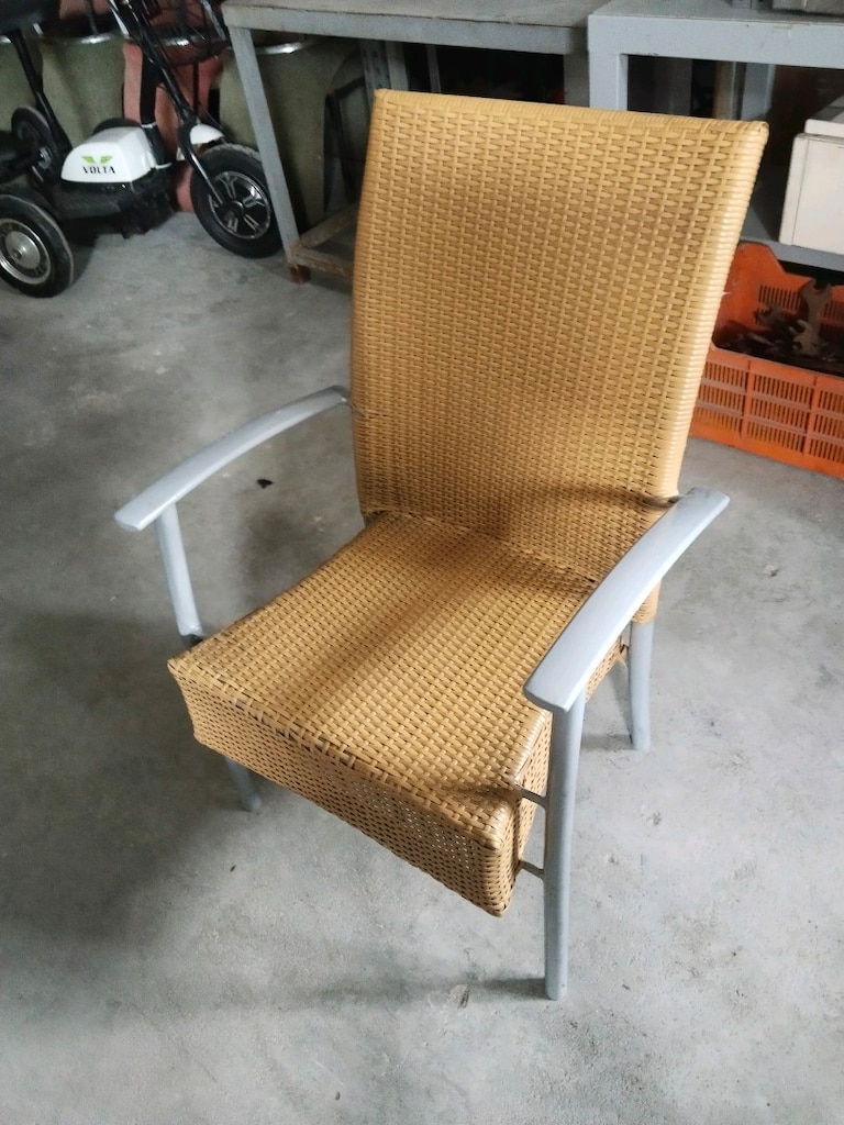Aliminyum Rattan Bahçe Sandalyesi (Açıklamayı okuyun) - 2