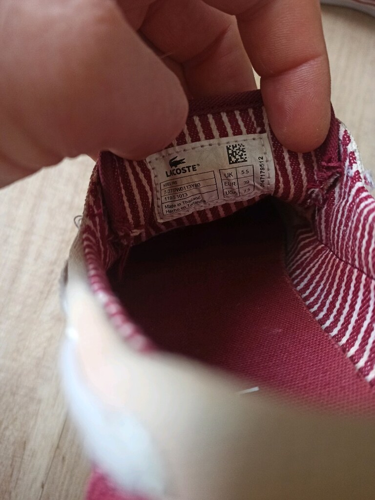 orjinal Lacoste yazlık keten ayakkabı 39 - 3