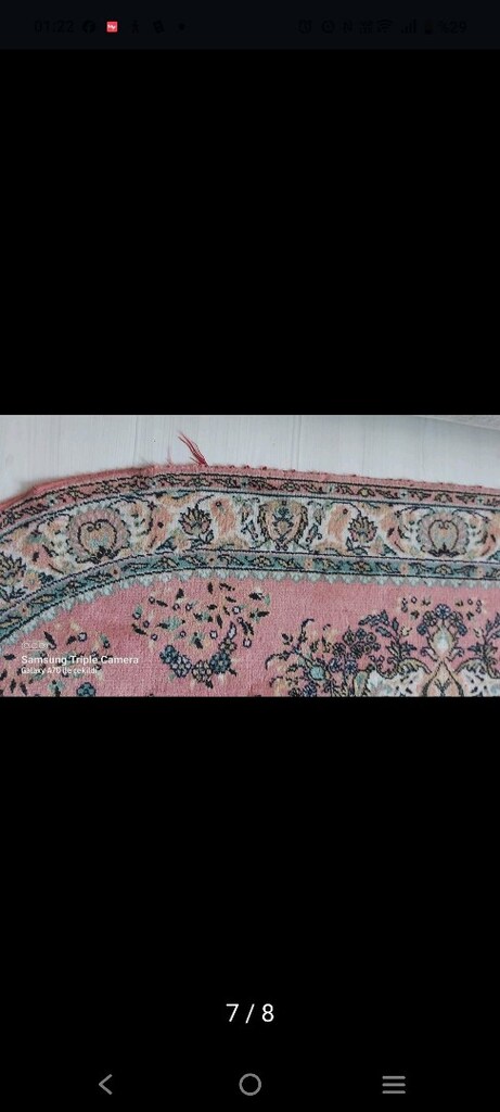 saray oval halı 90+155cm antika - 4