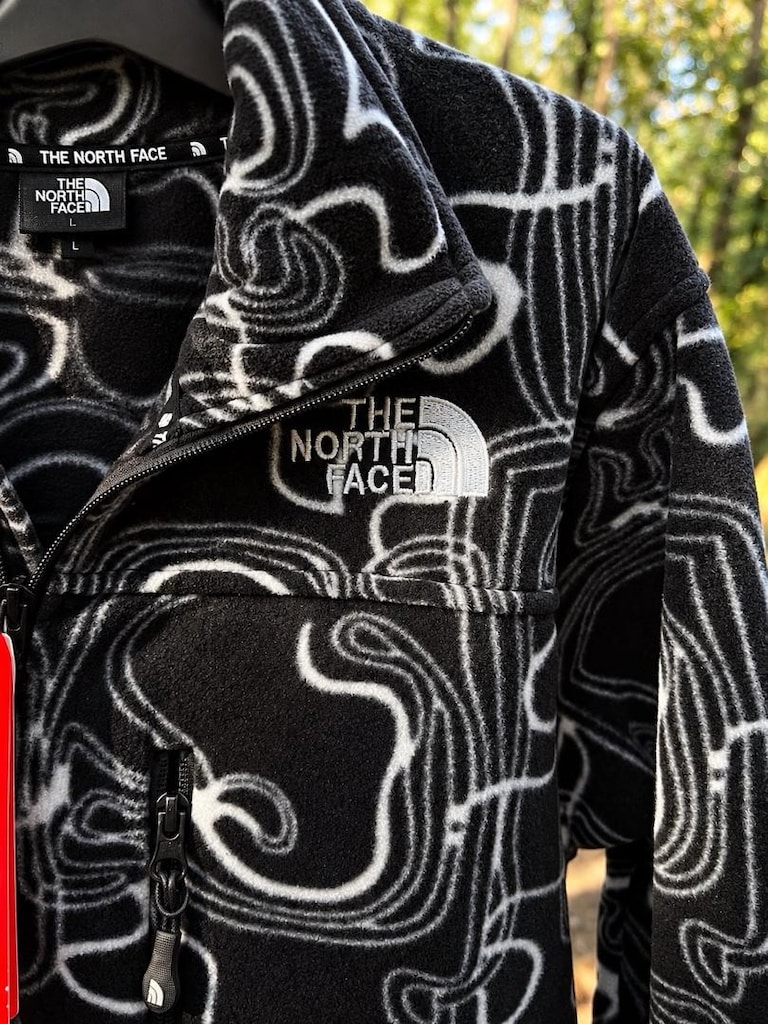 North Face Siyah Desenli Unisex Polar - 3